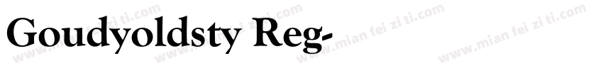 Goudyoldsty Reg字体转换
